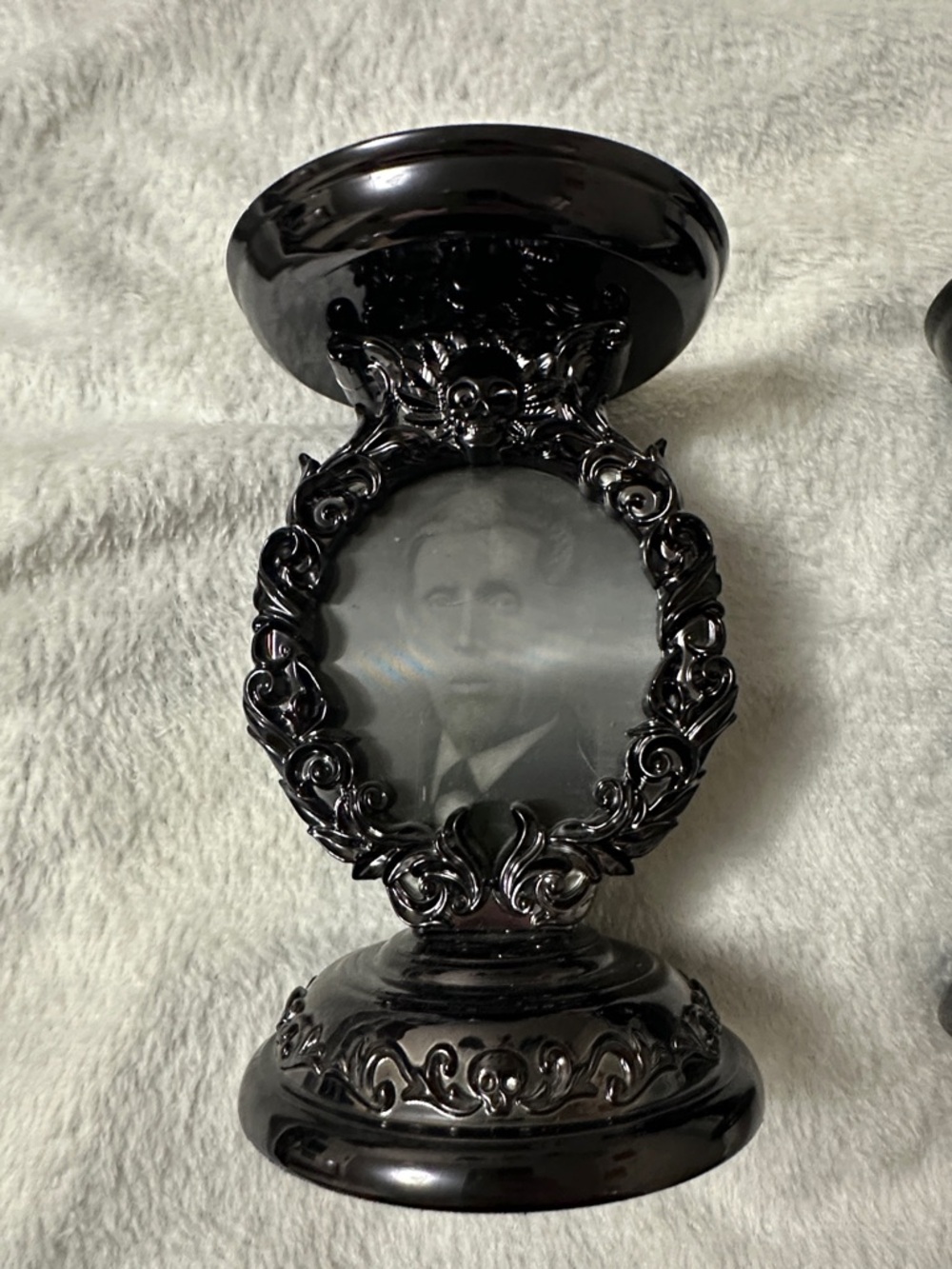 Bath & Body Works Black Ornate Photo Frame Candle Holders - Pair